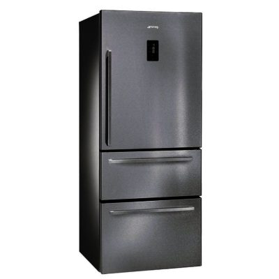 Smeg FT41BXE 74cm Fridge Freezer with 1 Door & 2 Drawers in Stainless Steel &  Silver Sides